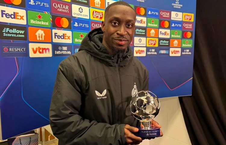 布鲁日边锋：对巴萨这样的世界级强队是梦想，很高兴获得MVP